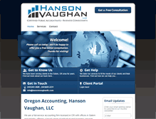 Tablet Screenshot of hansonvaughanllc.com